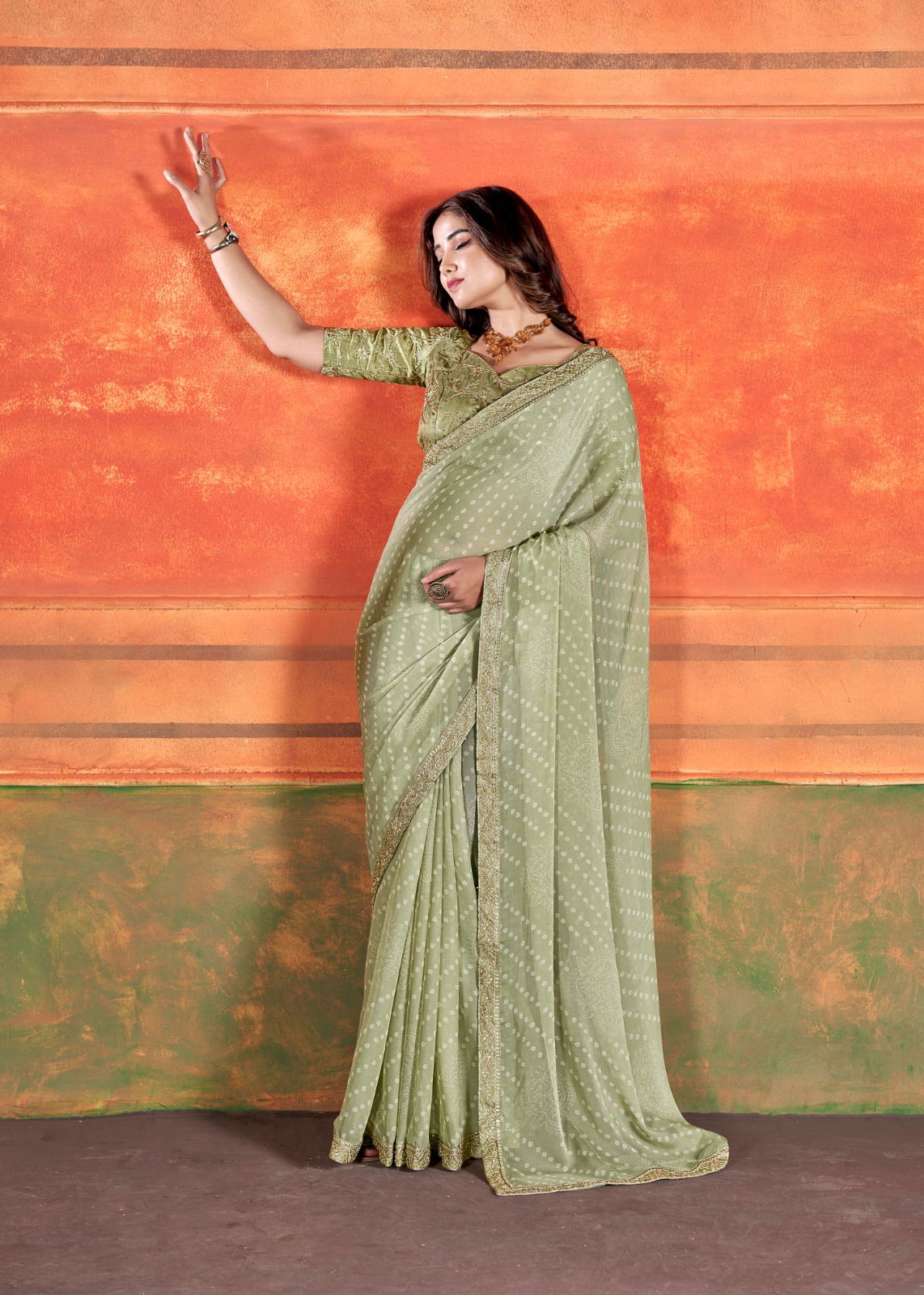 Stavan Pihu Chiffon Embroidery Party Wear Saree Catalog